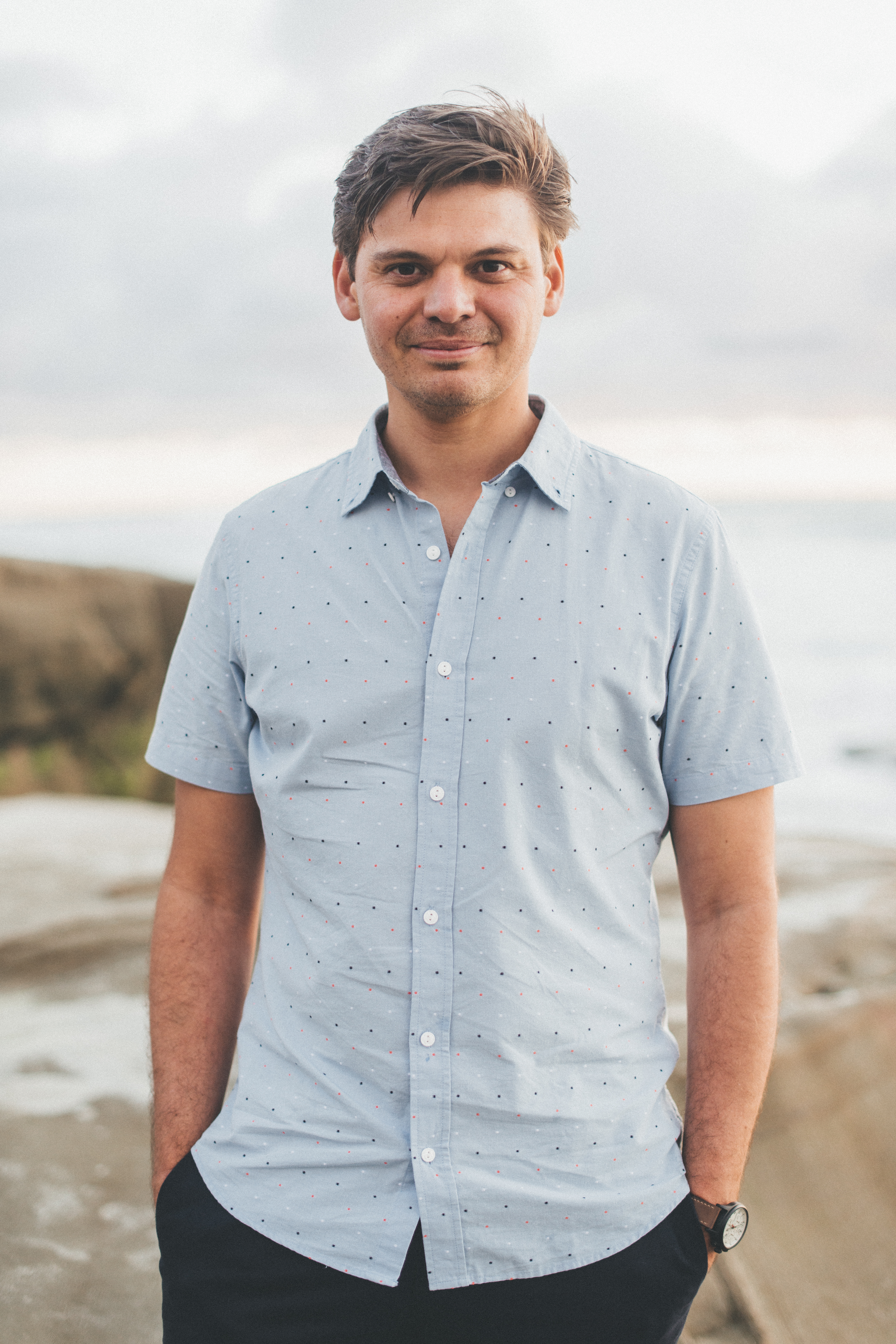 Dr. Scott Lafey at the La Jolla coast